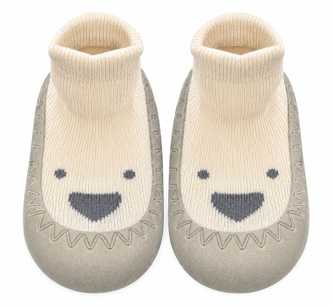 lil hugz First Steps Baby Sock Shoes, White, 0-6 Months-picture-26