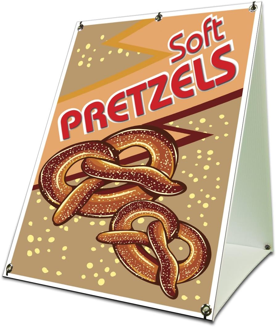 Soft Pretzels Sidewalk A Frame 18"x24" Concession Stand