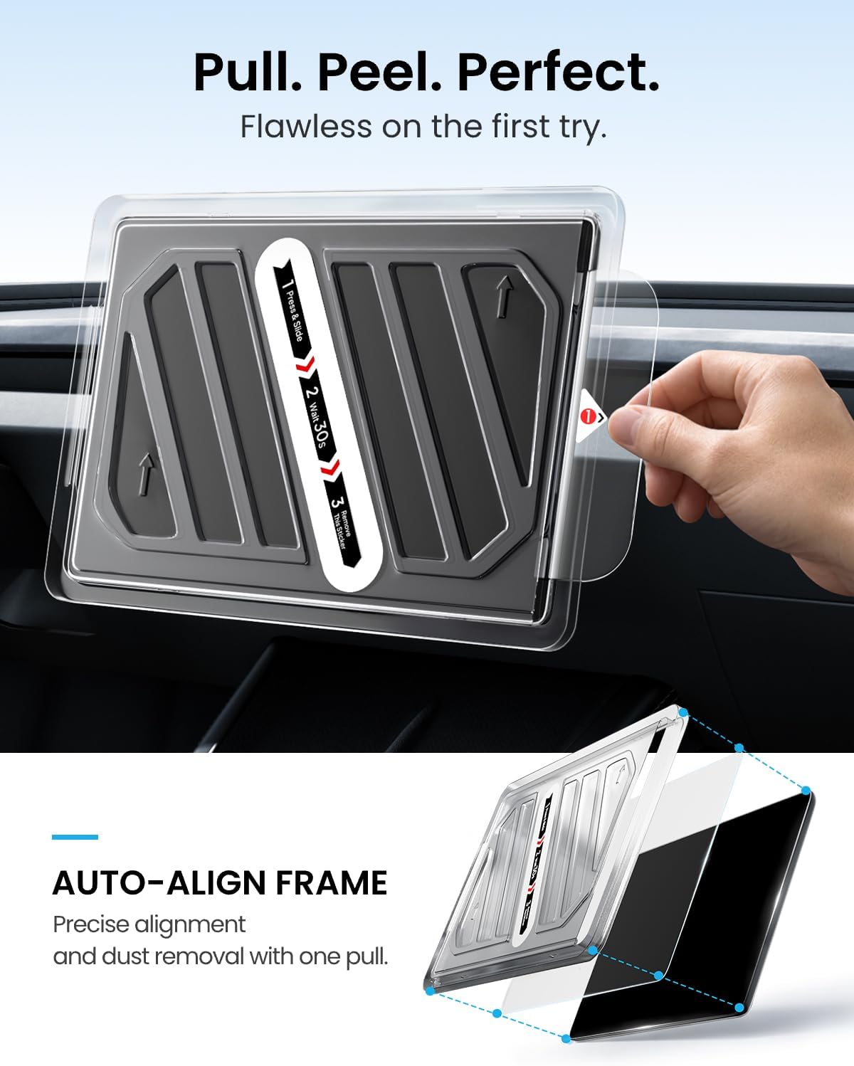 REEVAA Tesla Screen Protector Set for 2026 Model Y, 16" Matte