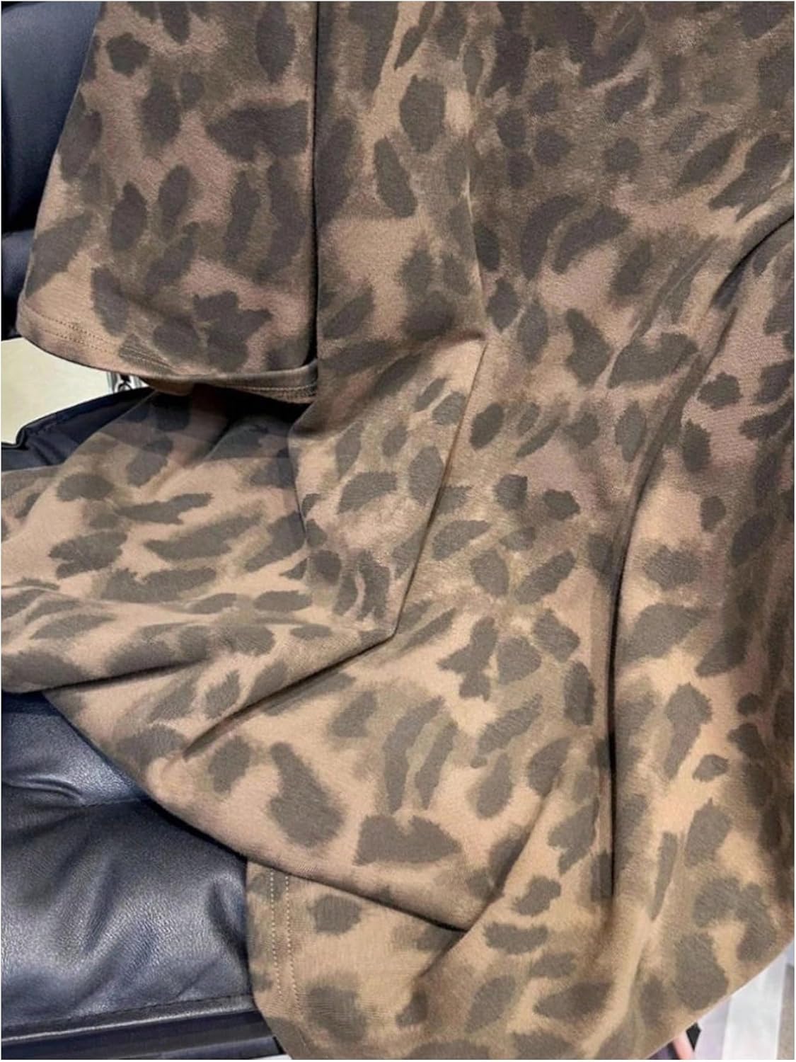 SOLY HUX Women's Leopard T Shirt Cheetah Print Short Sleeve Tee Summer Streetwear Casual Tops - Image 4