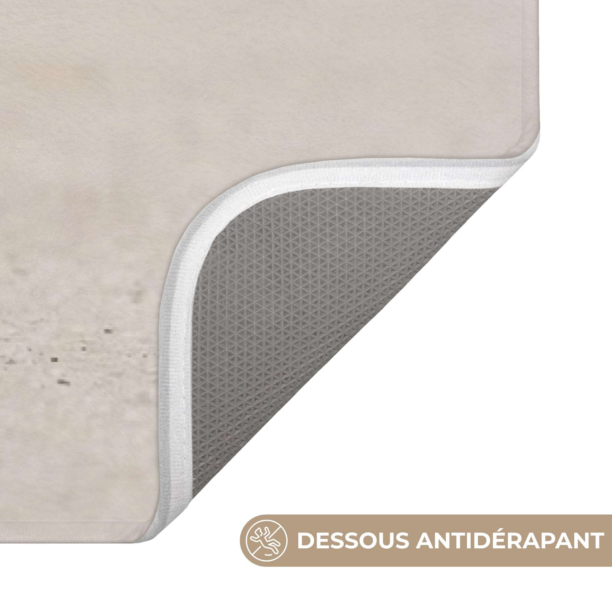 Tapis Douche Bain Decoration Absorbant Antidérapant Lavable Non