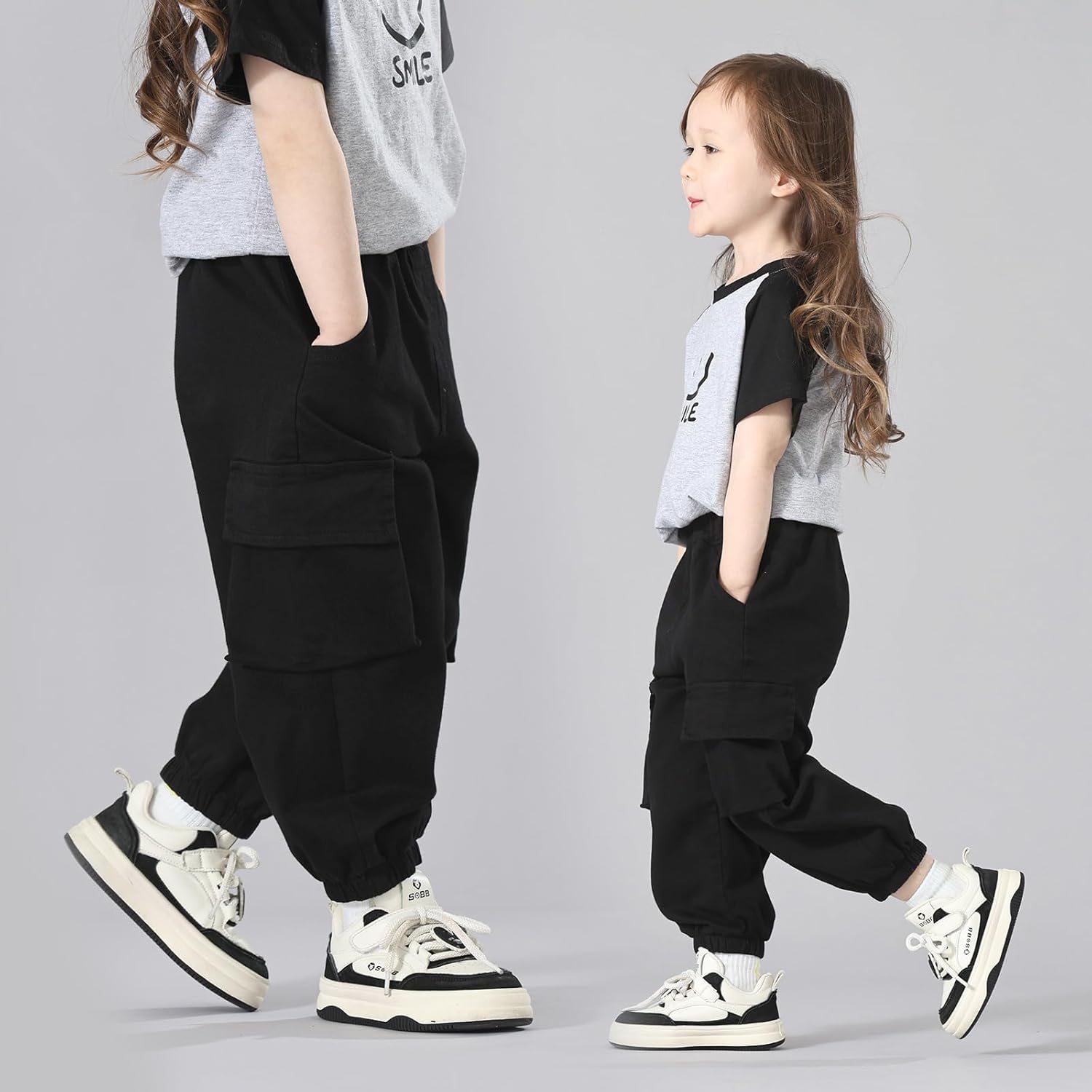 MINI PANDA Toddler Pants Girls&Boys,Stretch Twill Chino Toddler Pants - Image 2