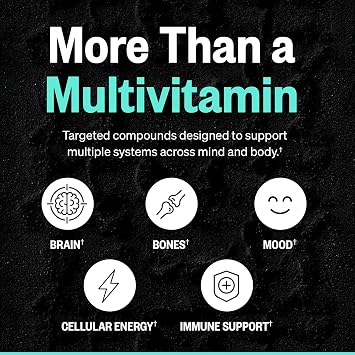 ONNIT Total Human Adult Multivitamin Comprehensive Capsule Packs with Day and Night Support, Daily Vitamin Packs for Men and Women, Dietary Supplement Capsules, 30-Day Supply, 60 Packs