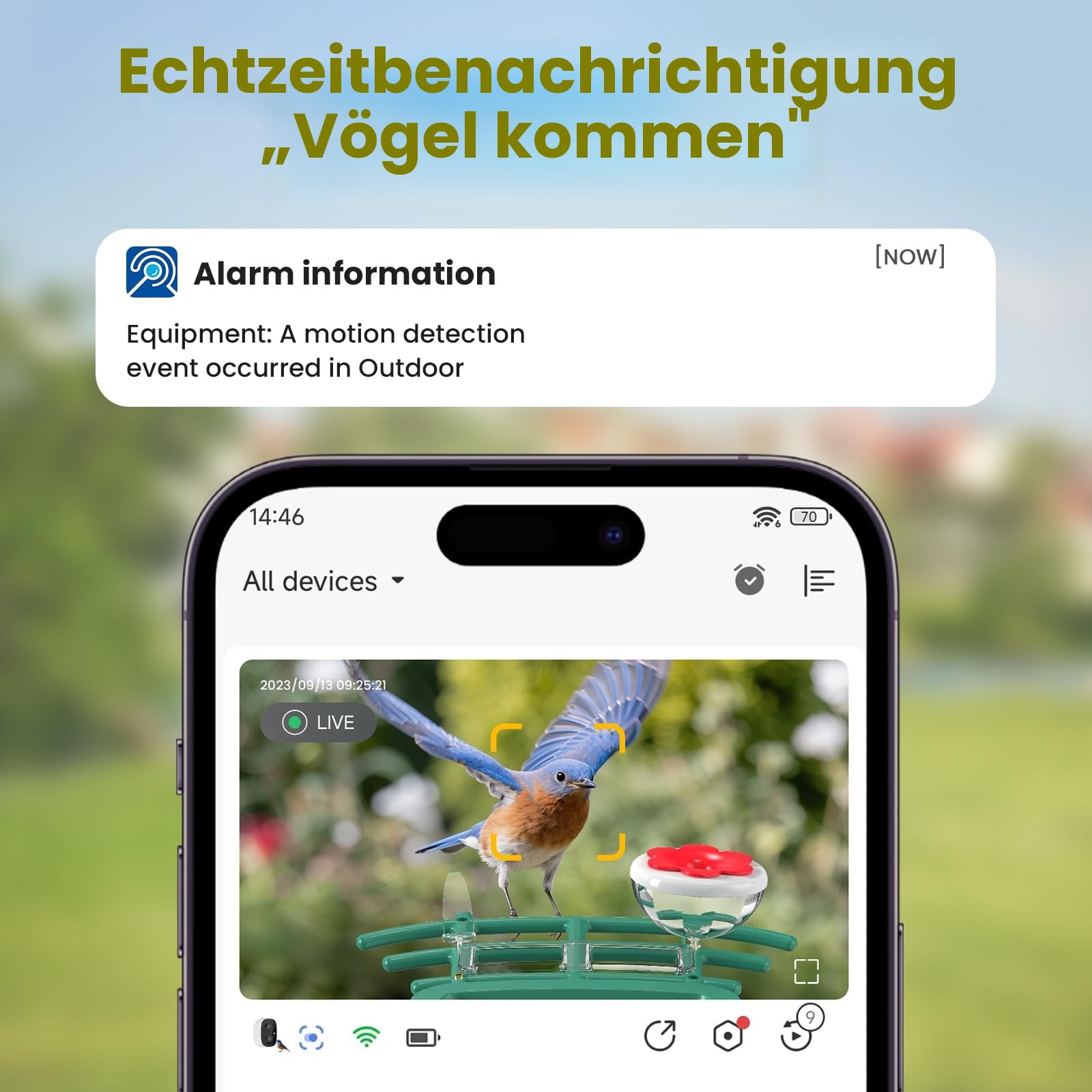 Vogelhaus mit Kamera Outdoor Solar Vogelfutterspender: 2K WLAN Vogelfutterhaus Wetterfest IP66 - Geschenke FüR Vogelliebhaber Ai Verfolgung EichhöRnchensicher - Bird Feeder Camera