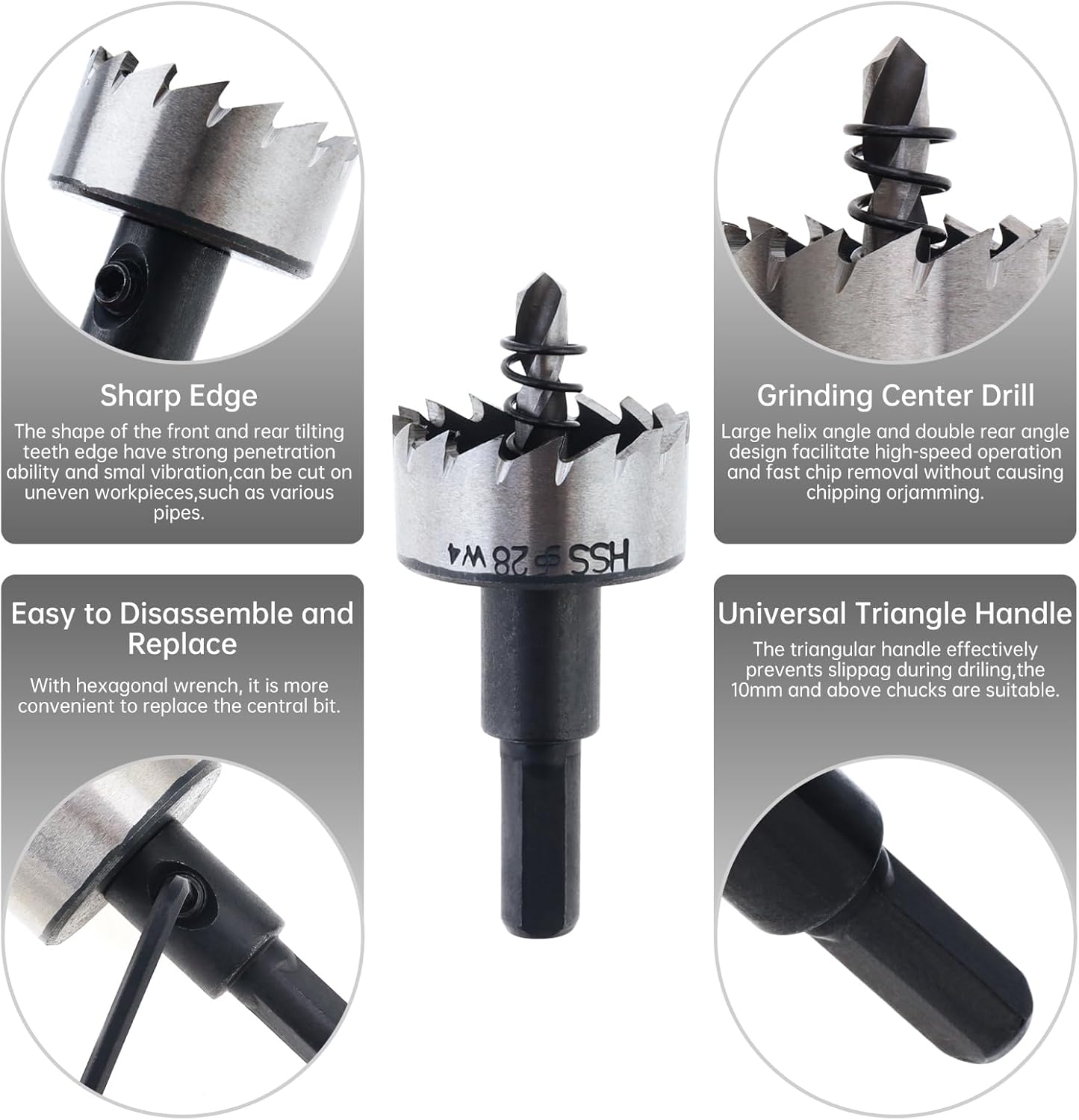 Door Viewer Peephole, Solid Brass 220-degree Peephole with 1-1/10" Drill Bit for 1-21/32" to 2-1/8" Doors, Peep Holes with Privacy Cover (Antique Bronze)