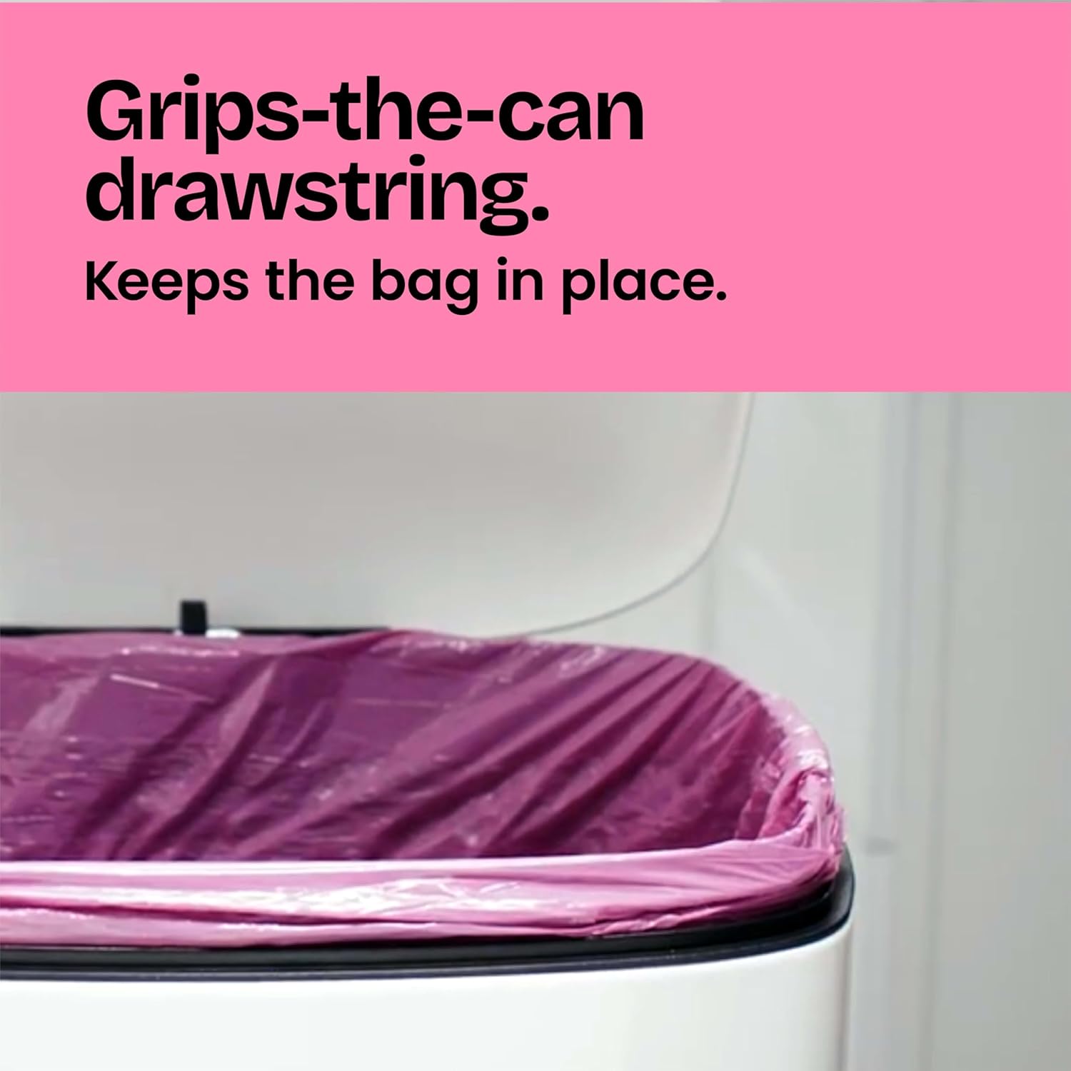 Glad Tall Kitchen Trash Bags 13 Gallon, MaxStrength Cherry Blossom Garbage Bags, Drawstring, 90 Count Cherry Blossom 90 Count (Pack of 1)