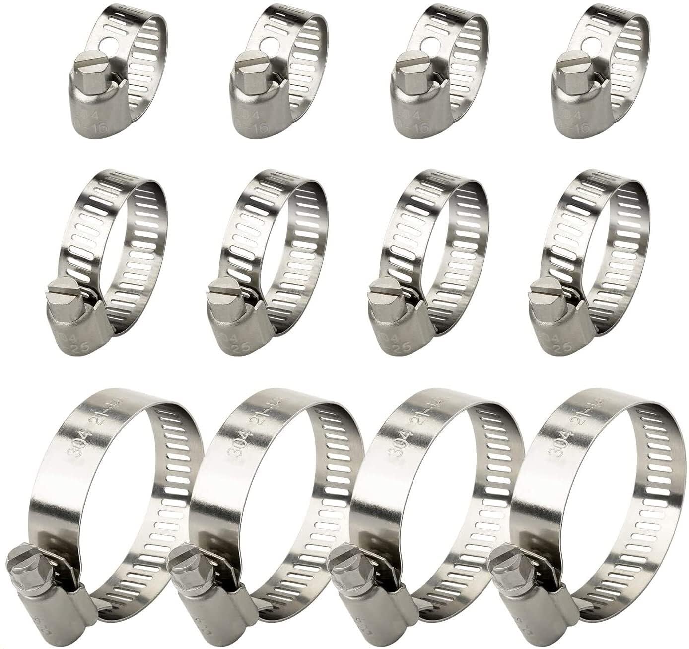 Colliers de serrage anti-fuite en acier inoxydable réglables 40-63mm