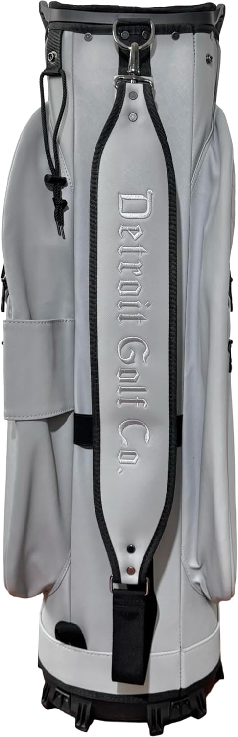 14 Way Golf Cart Bag – Premium Lightweight Cart Golf Bag with Full Length Dividers, 12 Pockets, Cooler Pocket & Rain Hood – Tour Inspired Design by Detroit Golf Co.