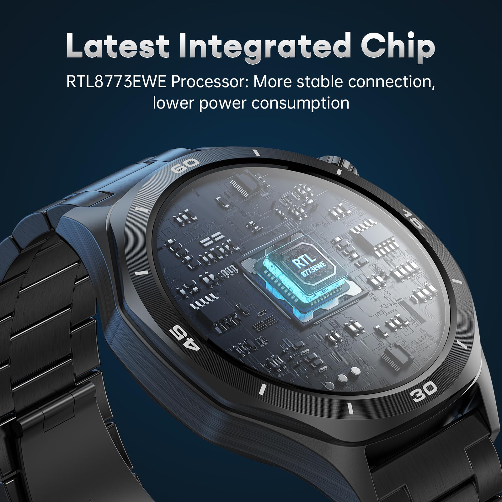 Męski smartwatch wojskowy 1,52" HD, wytrzymały smartwatch fitness z długą baterią 500 mAh, wodoszczelność IP68, 120 trybów sportowych, pulsometr, SpO2 / monitor snu, 2 paski do Android iOS