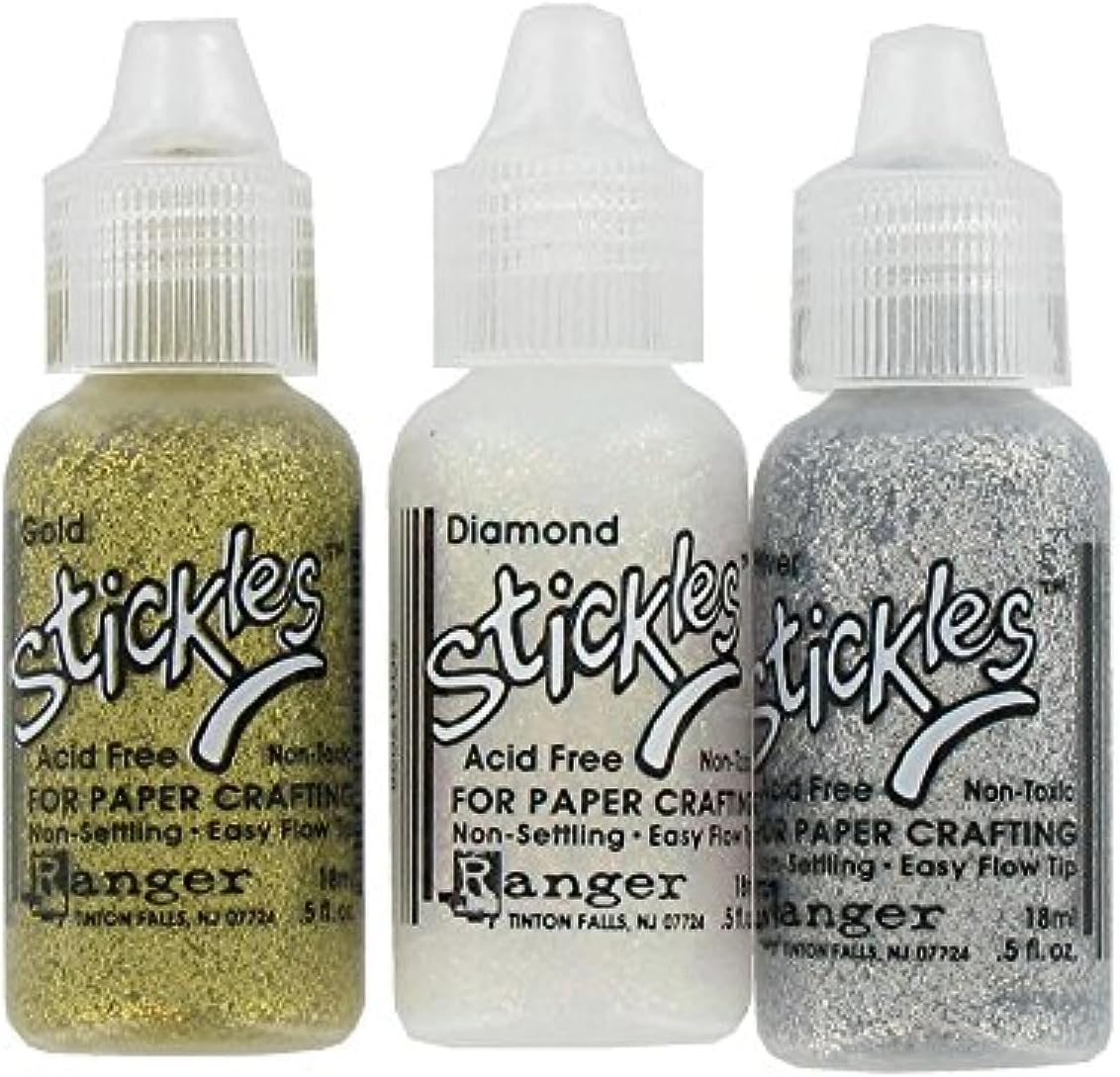 Stickles Glitter Glue Set 3pc Metallix