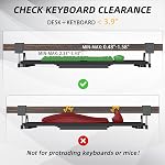 ETHU Keyboard Tray, 26.77" X 11.81" Large Size Keyboard Tray Under Desk with C Clamp-on Mount Easy to Install, Computer Keyboard Stand, Ergonomic Keyboard Tray for Home and Office (Black)