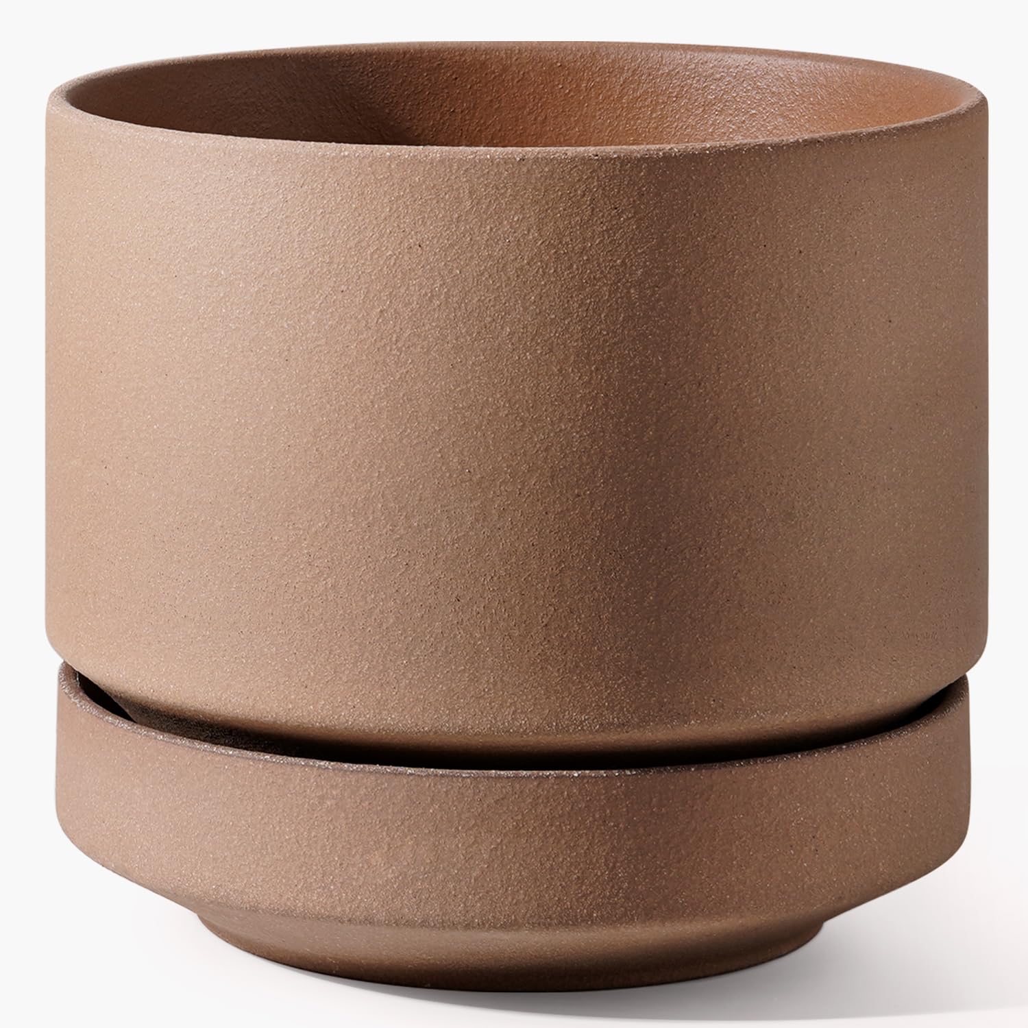 LE TAUCI 12 Inch Terracotta Pot with Saucer