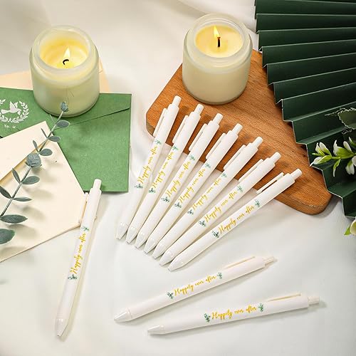 Miniatura 3 de Tenceur 150 juegos de bolígrafos de despedida de soltera, tarjetas de agradecimiento con cordel, bolígrafo retráctil, recuerdos de boda, bolígrafo a