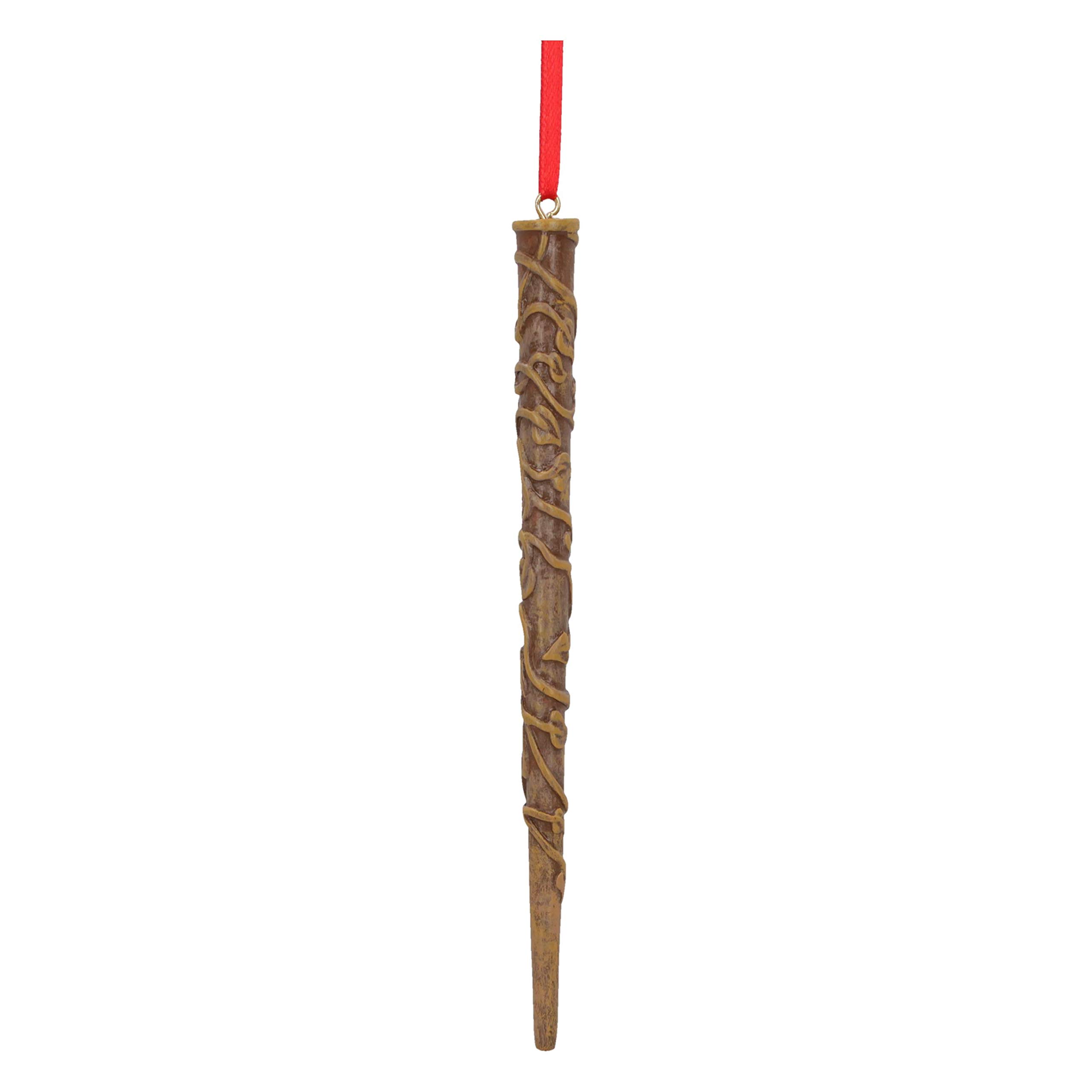 Nemesis Now Harry Potter Hermione's Wand Hanging Ornament, Brown, 15.5cm