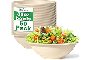 32oz Biodegradable Bagasse Bowls Perfect For Pozole