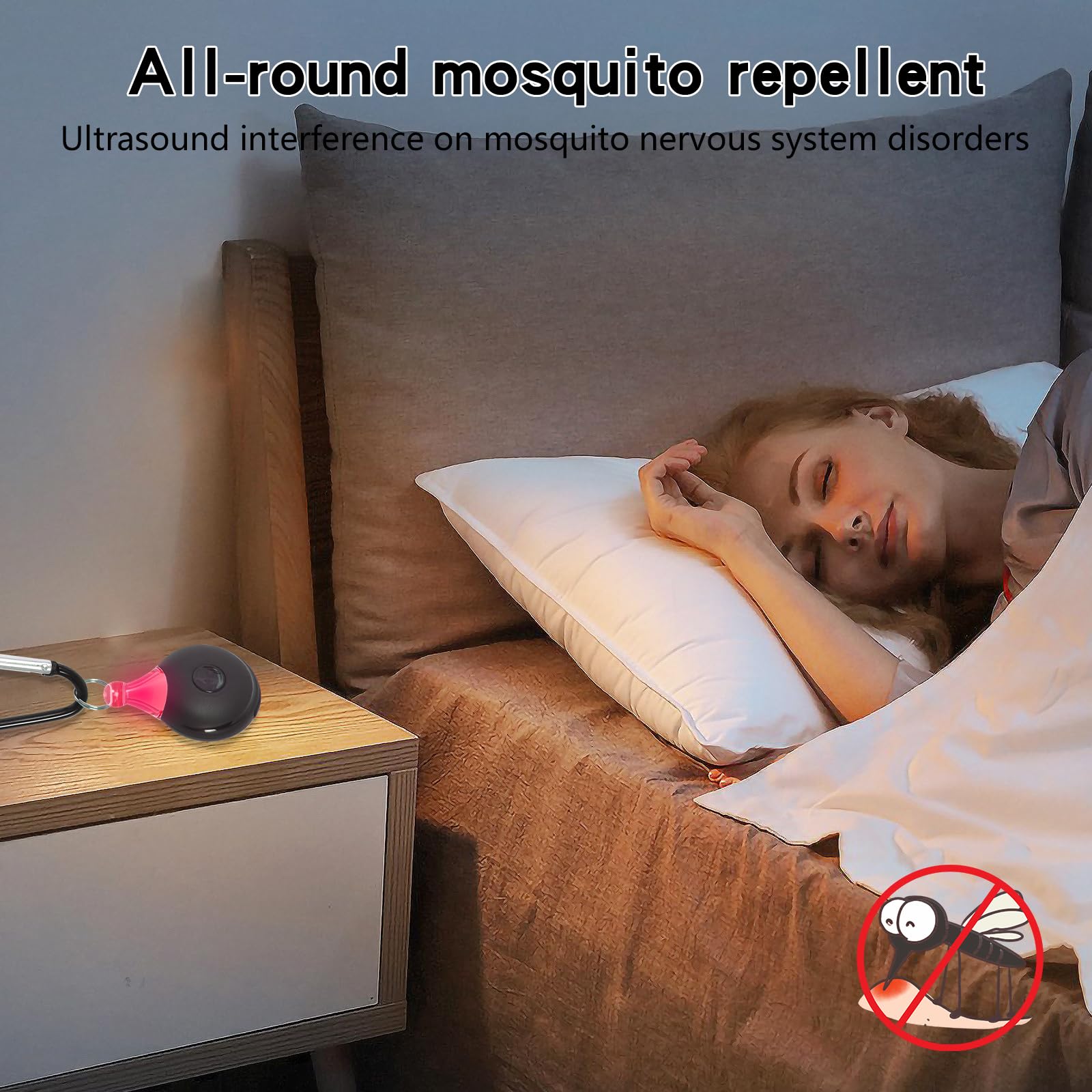 Répulsif Ultrason Anti-moustiques Portable USB - Efficace Contre Insectes, Rongeurs | Pour Intérieur Et Extérieur, Sûr Pour Animaux