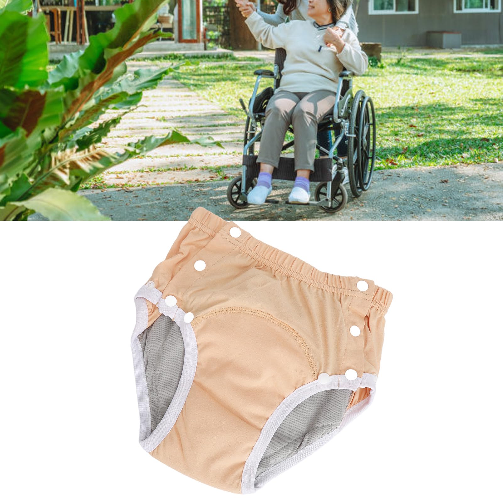 Fabater Pannolini di Stoffa per Adulti, Lavabili e Riutilizzabili Pannolini di Protezione per Incontinenza per Anziani Biancheria Intima con Massima Assorbenza per Uomini o Donne (XXL)