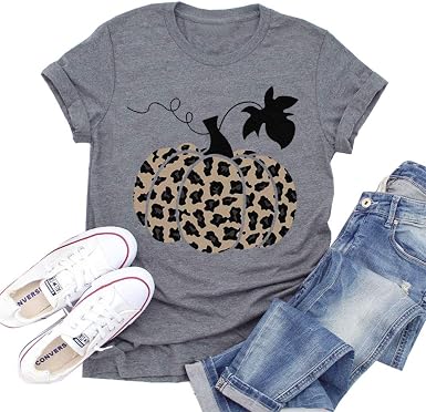 Halloween Pumpkin Shirt Women Plaid 