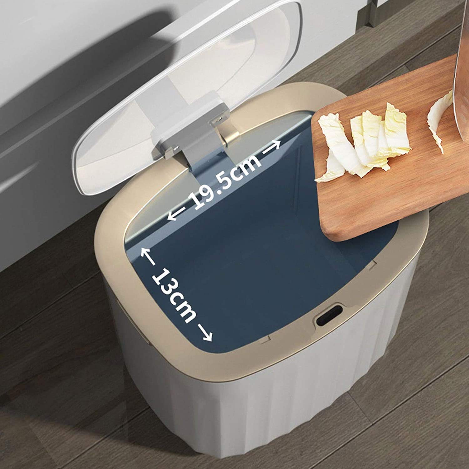 Papelera Inteligente automática sin Contacto de 12 L con Sensor, Papelera, Papelera de Basura, Papelera de Cocina, papeleras