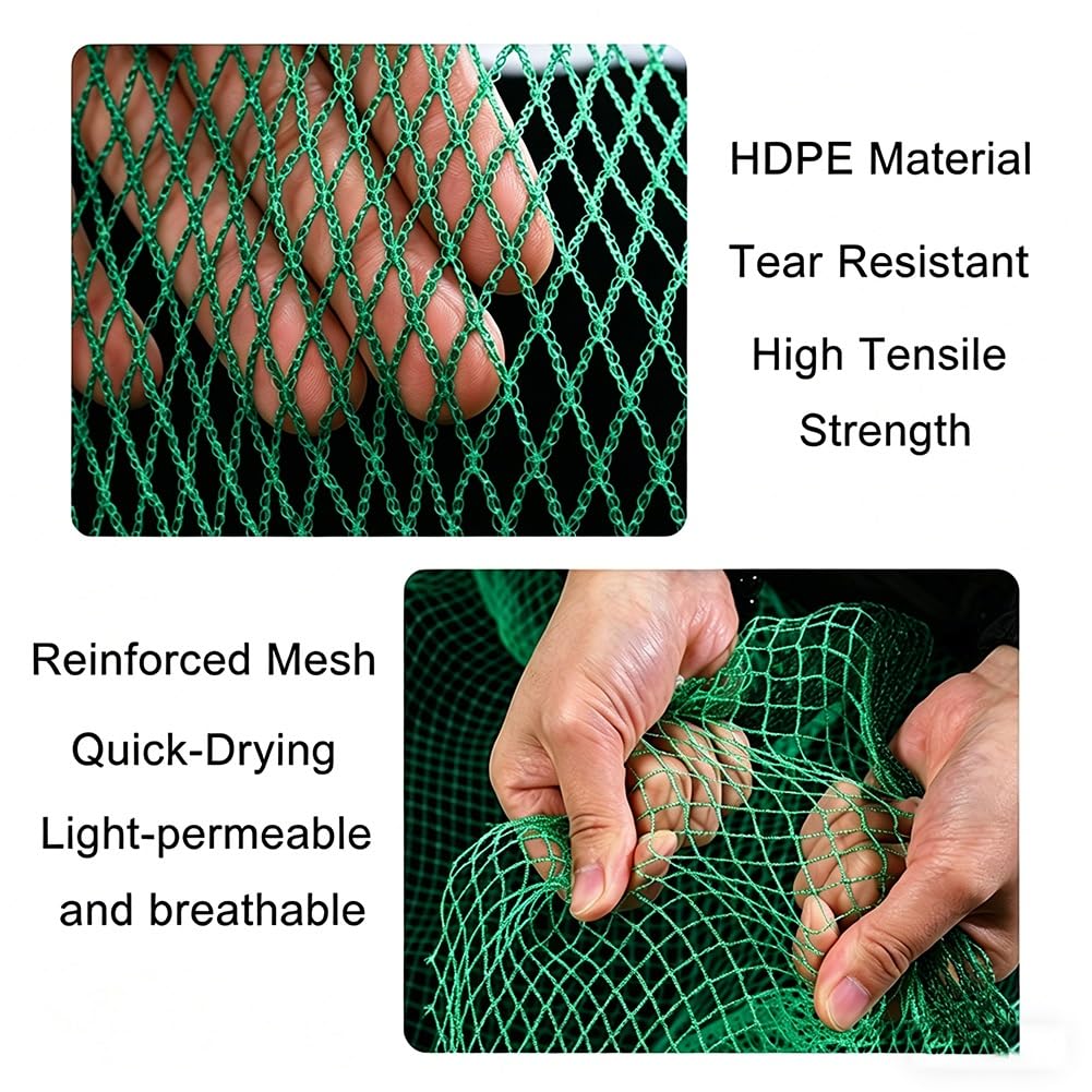 Red antigranizo resistente de 4 x 10 m, red de protección de plantas de jardín para invernaderos, camas elevadas, frutas y verduras, prevención de daños por granizo, resistente a los rayos UV