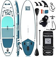 Vista 14 de Tabla de remo inflable con accesorios de tabla de SUP premium, tablas de remo para adultos y niños, colección Defender