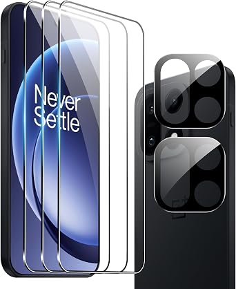 for OnePlus 15 Screen Protector, [3+2 Pack] Tempered Glass Screen Protector+Camera Lens Protector,9H,Bubble-Free,Anti-Scratch
