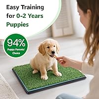 Vista 2 de Almohadilla de hierba para perros Orinal: 35.5 "x 23.6" Almohadilla de césped para perros con bandeja 2 alfombrillas de césped artificial