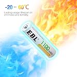 EBL AAA Rechargeable Batteries 1100mAh Triple A Battery 1.2V Ni-MH, Retail Pacakge - 8 Packs
