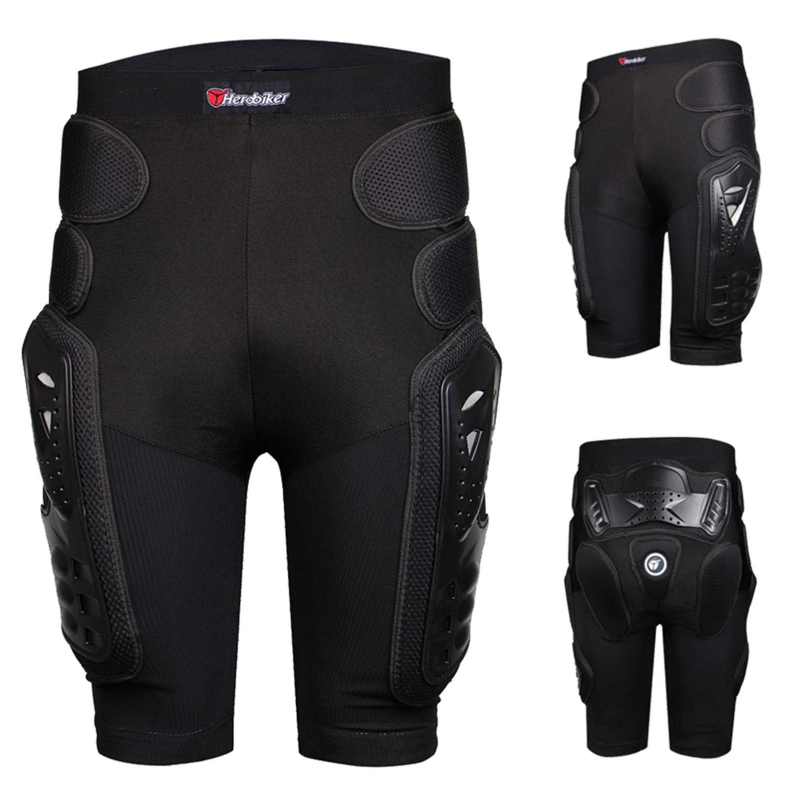 HEROBIKER - Pantaloni protettivi per il corpo, resistenti protezioni per fianchi e gambe, per cavalieri da hockey per moto, motocross, sci da corsa