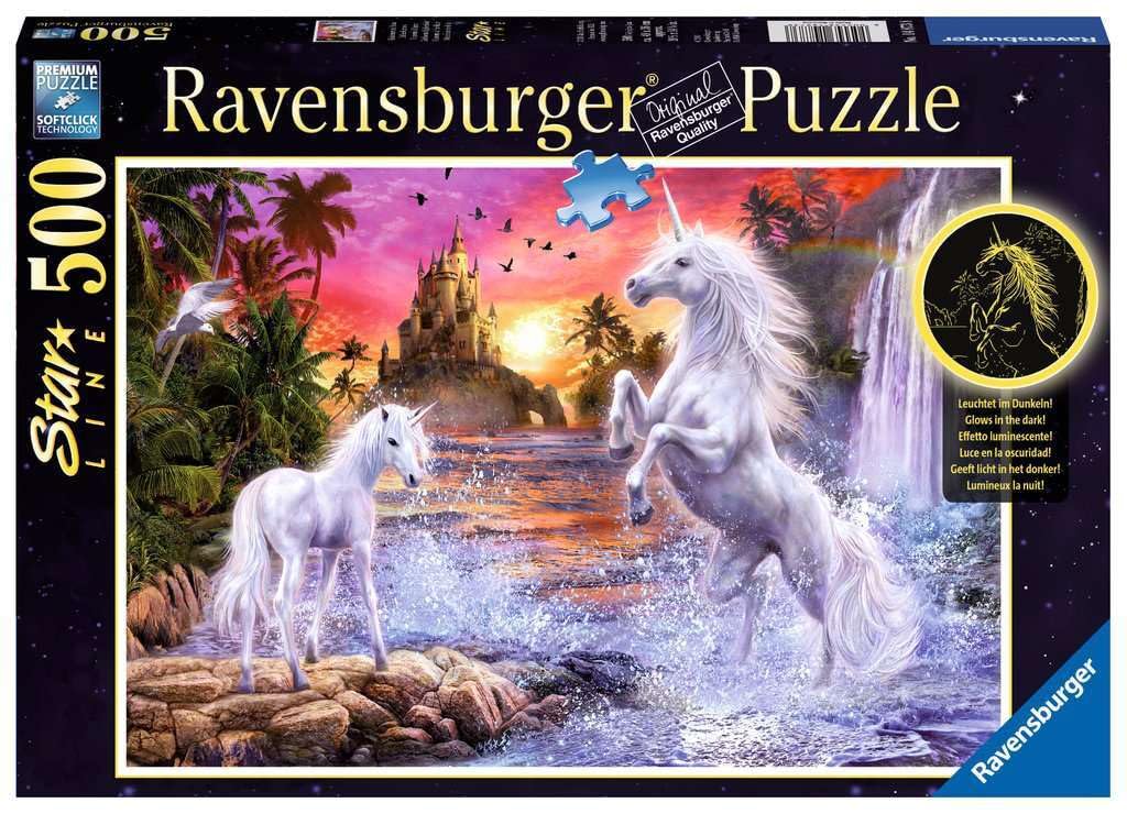 Ravensburger - 14873 - Puzzle - Star Line Belles Licornes - 500 pièces