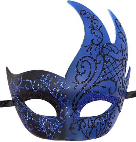 Awlsyj - Antifaz de hombre para baile de máscaras estilo vintage, grecorromano, máscara para fiesta veneciana, de Halloween, Mardi Gras