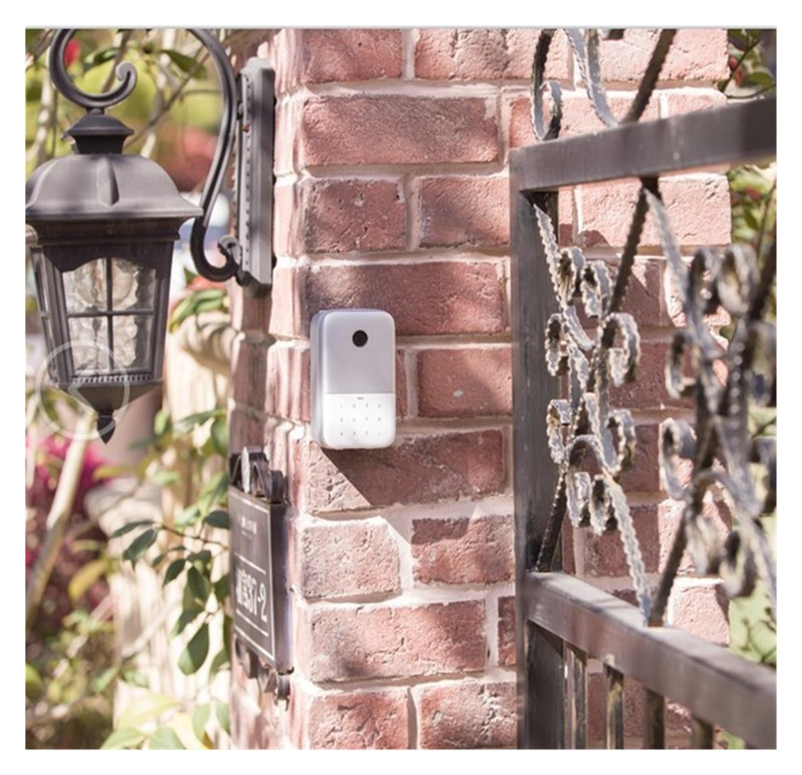 Cassetta di sicurezza con serratura, K221 Key Lock Box Smart Phone APP Fingerprint Password Control Cassetta di sicurezza elettronica Stoccaggio in lega di alluminio per interni ed esterni, impermeabi
