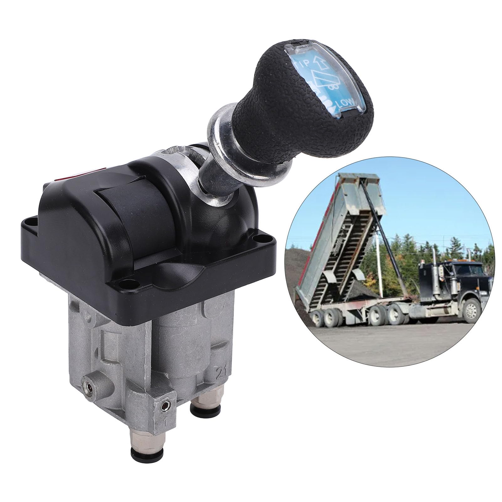 Valve de contrôle proportionnel pour camion benne Commande facile et réponse rapide pour systèmes hydrauliques Compatible avec raccords rapides 3 trous (3 positions de travail)