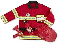 Vista 1 de Melissa & Doug Fire Chief Role Play Costume Dress-Up Set