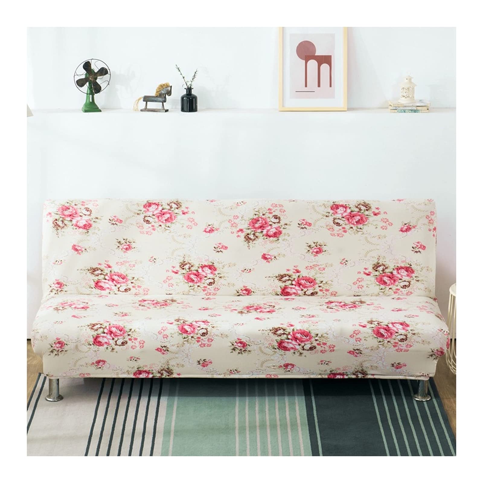 Housse de Canapé Rose Salon Cocooning Protecteur Confort 160-190CM