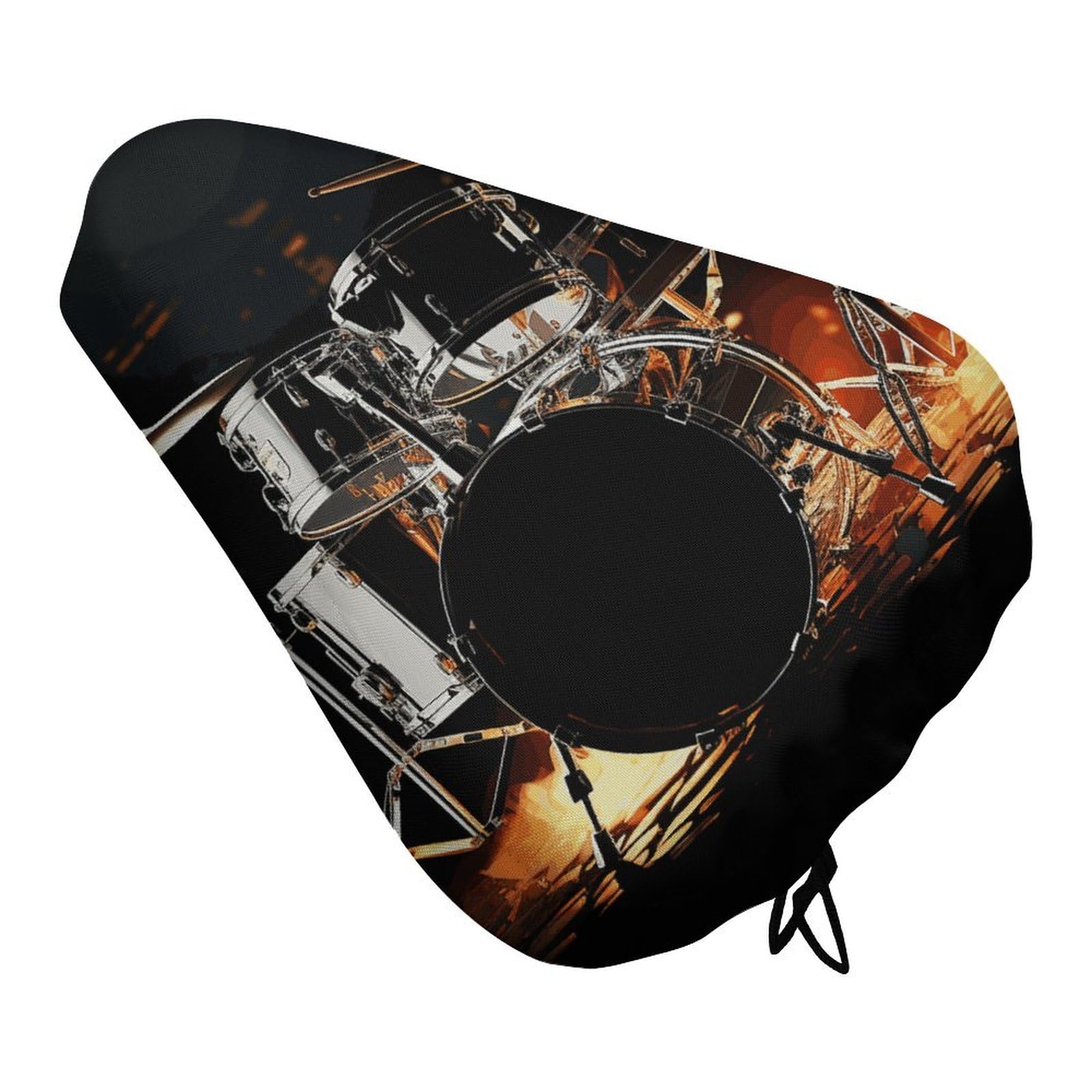 Drummer Bike Seat Cover for Men Women, Waterproof & Dustproof Bike Seat Cushion with Drawstring, Adjustable Bicycle Saddle Cover for Or Rain & Sun Protection
