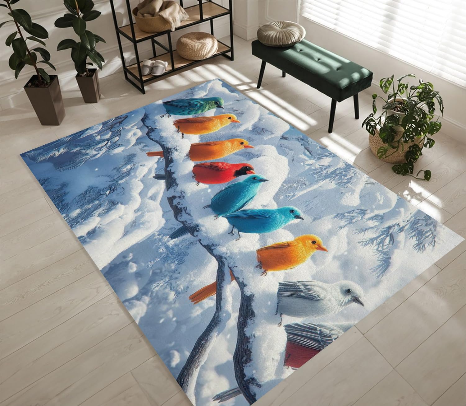 Tapis oiseau antidérapant pour sécuriser le couloir et le salon