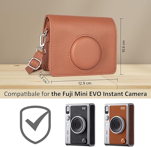 Miniatura 2 de MUZIRI KINOKOO Instax Mini EVO - Funda compatible con cámara instantánea Fujifilm Fuji Instax Mini EVOPolaroid Mini EVO - Funda Mini EVO con correa