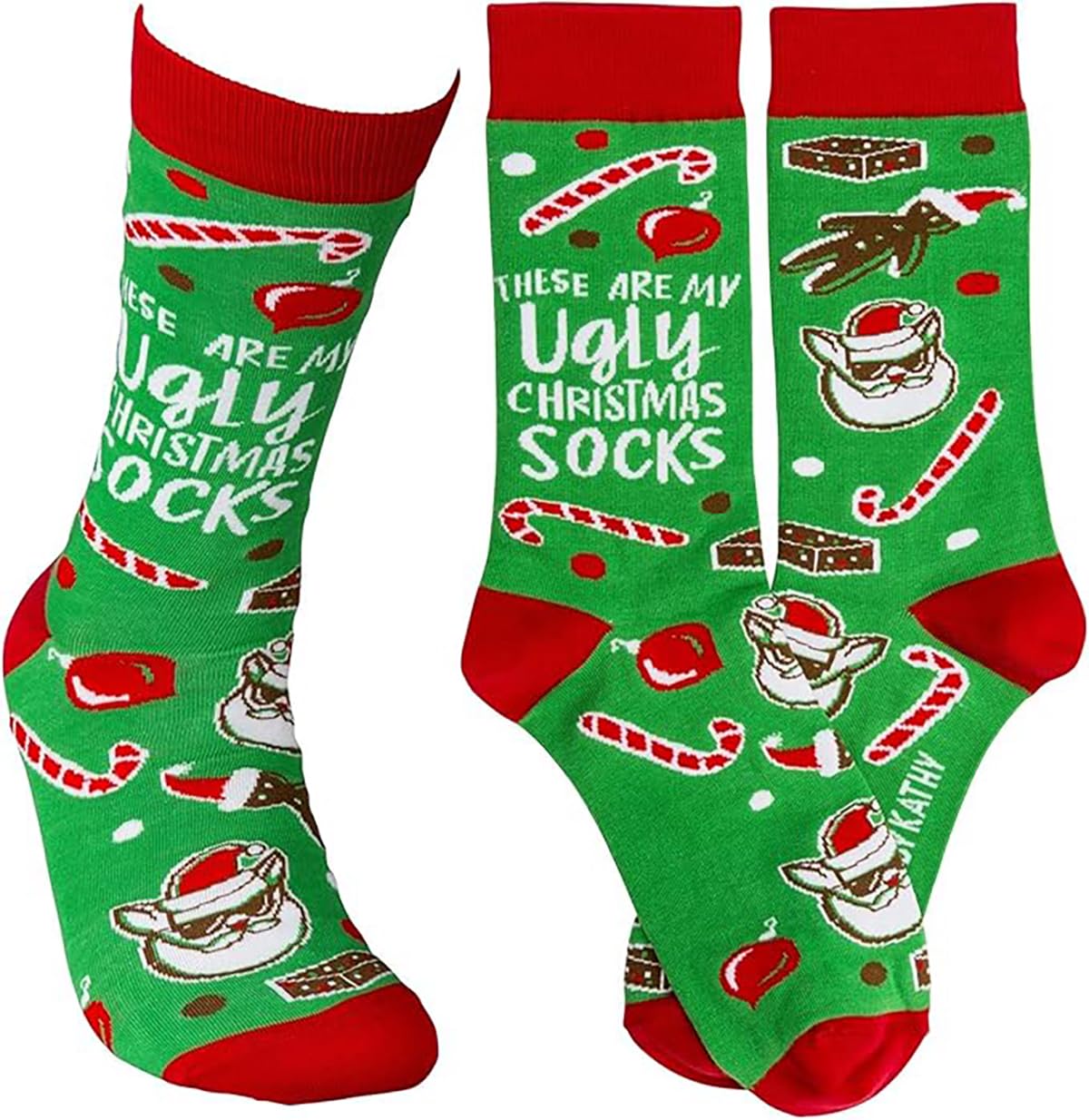 Calcetines feos de Navidad Primitives by Kathy el regalo divertido para amigos invisibles 5