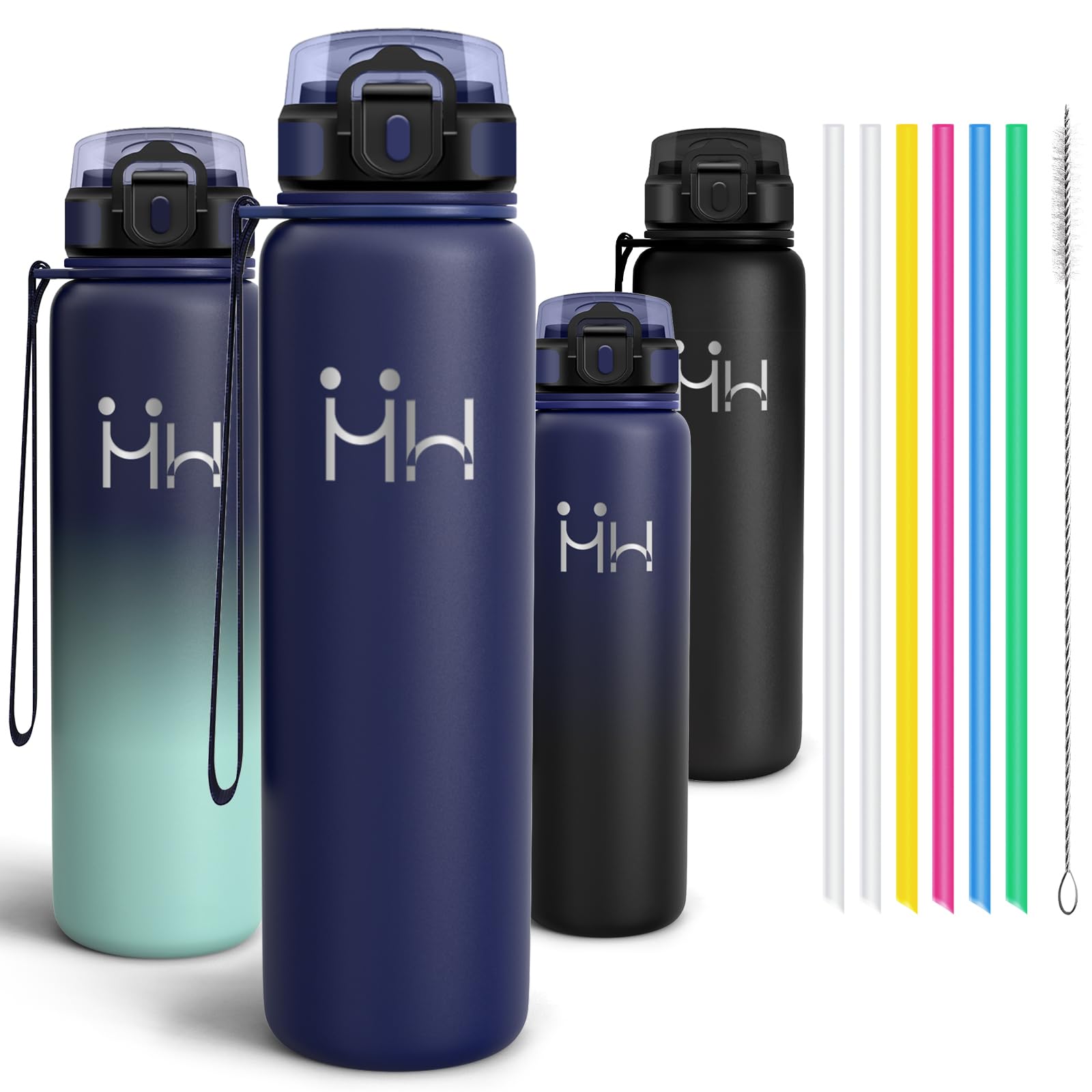 Motswedi Insulated Water Bottle, 1000 ml, Stainless Steel Water Bottle, Reusable, Thermal Bottle, BPA Free, Water Bottles – Deep Blue