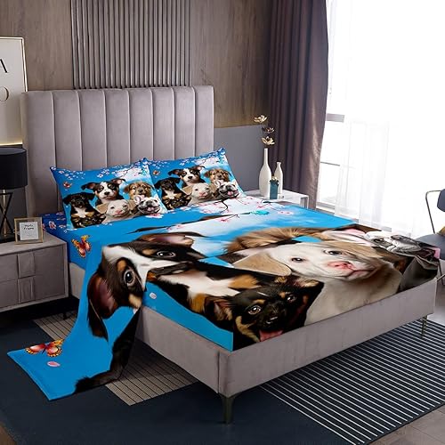 Vista 32 de Erosebridal Happy Camping - Juego de sábanas tamaño matrimonial para cámper, sábanas rústicas de casa de campo, accesorios de campamento, sábana