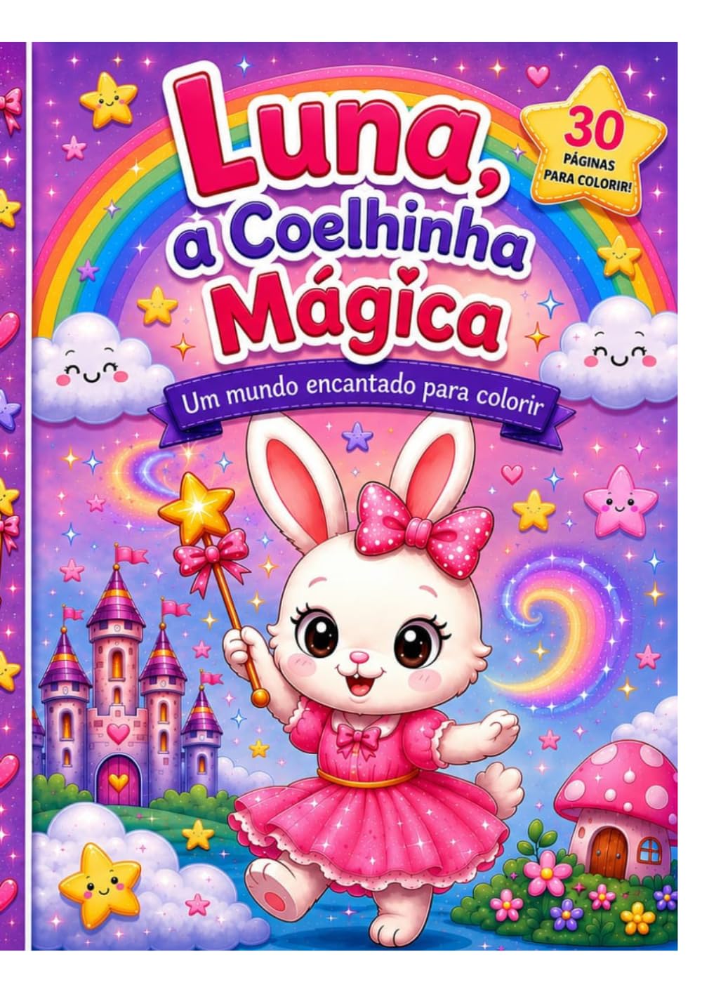 Luna, a Coelhinha Mágica: Livro Infantil de Colorir | 2ª Edição