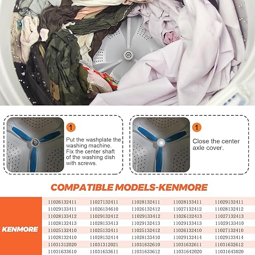 Miniatura 4 de Beaquicy W10752285 - Placa de lavado para lavadora, compatible con lavadora Whirlpool/Kenmore, repuesto PS10064550, W10609478, W10723577, W10834904,