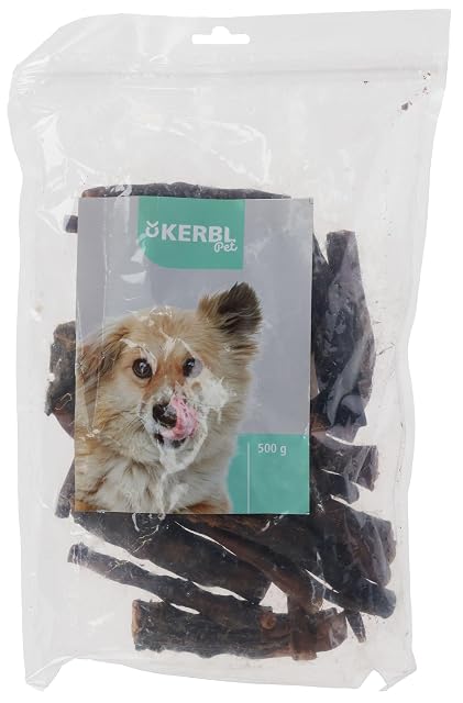 Foto 2 de 5 de Kerbl Pet Cola de Buey, Snack para Perros, 500g, 10-12cm, masticable Natural para Perros, sin aditivos