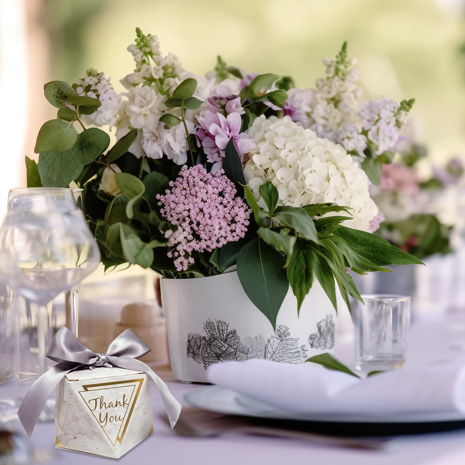 Scatoline Diamante Per Bomboniere - 20 Pezzi, Con Nastro, Per Feste E Matrimoni - Foto 6