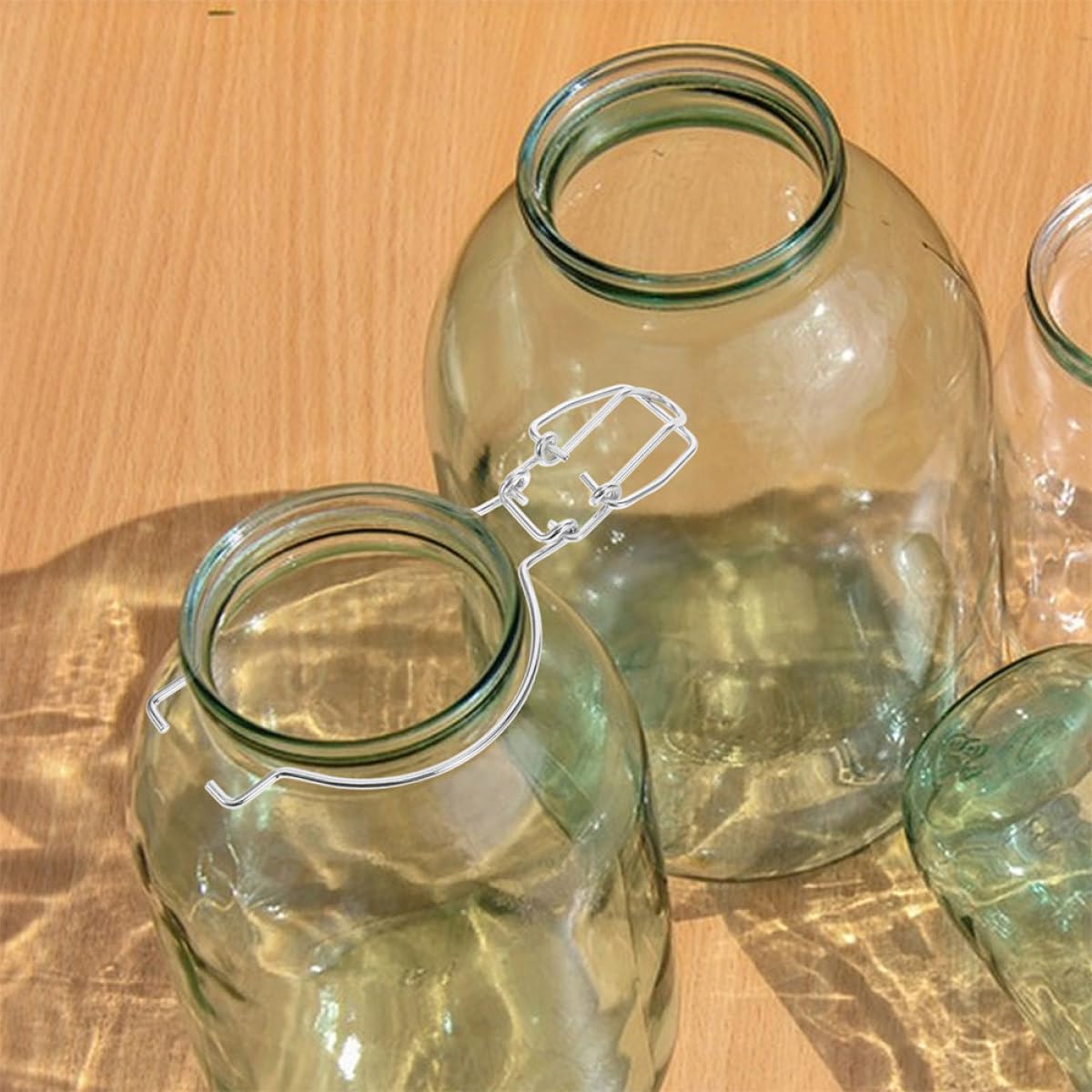 CANIGHT Chiusure per Barattoli di Vetro 12 Pezzi Clip in Acciaio Inox Design a Molla per Conservazione Alimentare in Cucina
