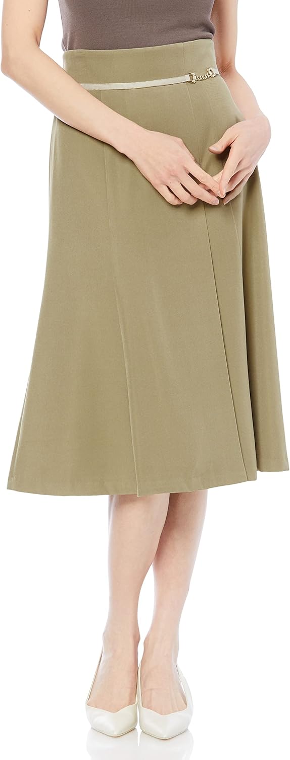 ヤヌーク スリットロングスカート 57152304 CMF Sサイズ Amazon.co.jp