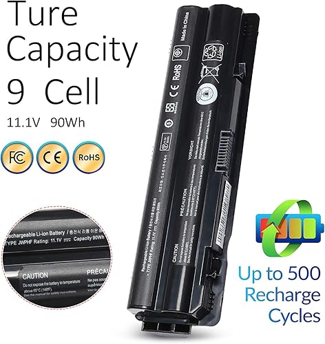 Miniatura 6 de Reemplazo de batería para laptop de 90 Wh R795x para Dell XPS L702X L701X 17 15 14 1591 L502X L501X L702X L721X ajuste: 312-1123 312-1127 J70W7