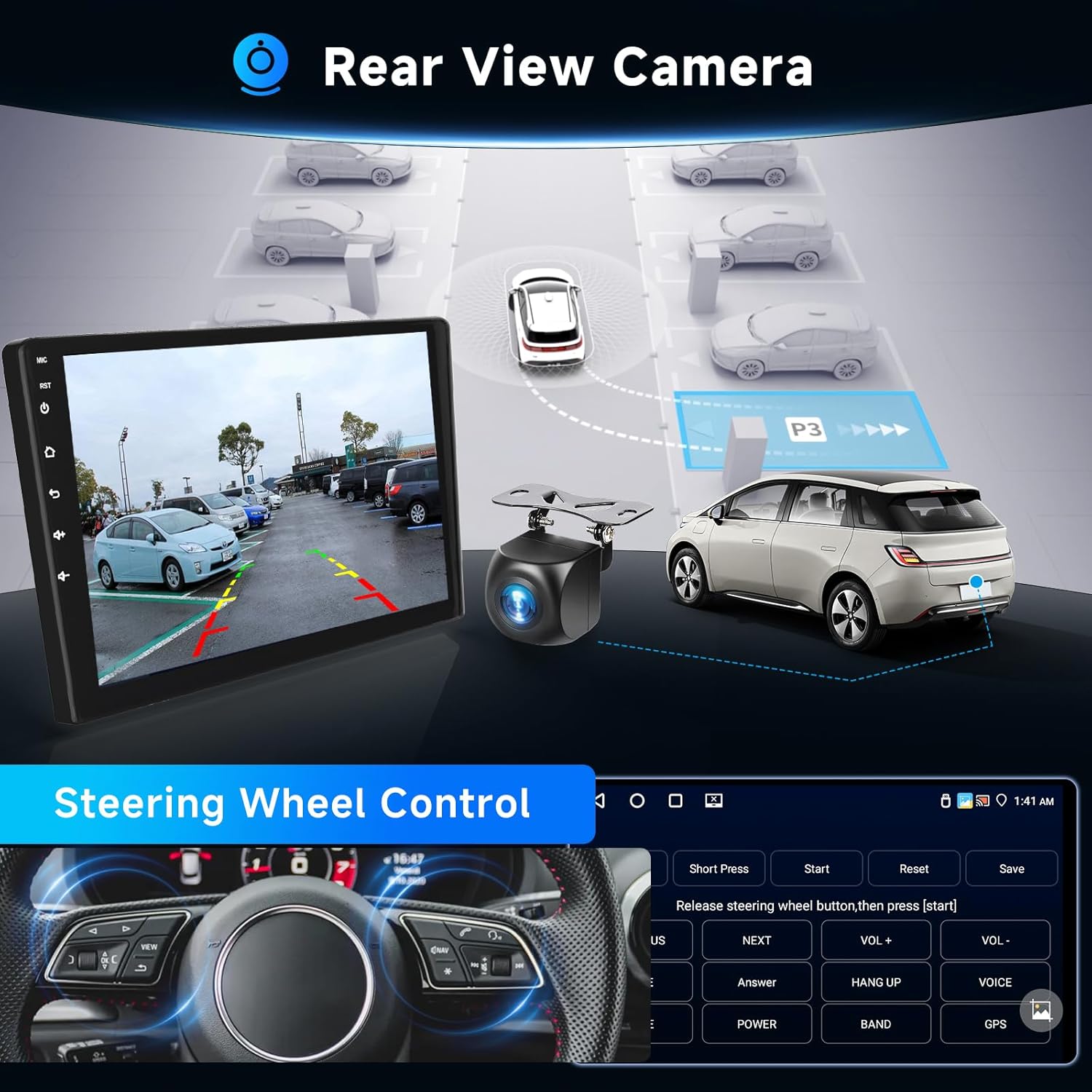 [4G+64G] Android Car Stereo for Toyota Corolla 2009-2013 Radio with Wireless Carplay Android Auto Mirror Link, Hodozzy 9 inch Touch Screen with GPS, Mirror Link, Bluetooth, WiFi, 32EQ, FM/RDS Radio