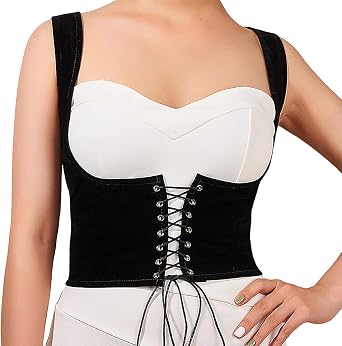 Mealah Women Waist-Trainer-Corset-Belt - Renaissance Underbust Corsetfor Dress CosplayS-M